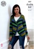 Knitting Pattern - King Cole 5007 - Riot DK - Ladies Sweater & Cardigan